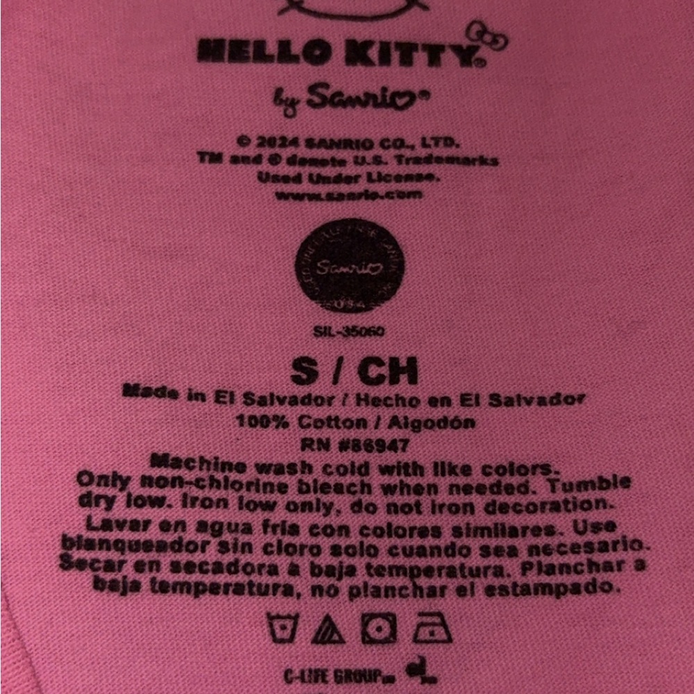 Size SMALL Hello Kitty/Strawberry Tee